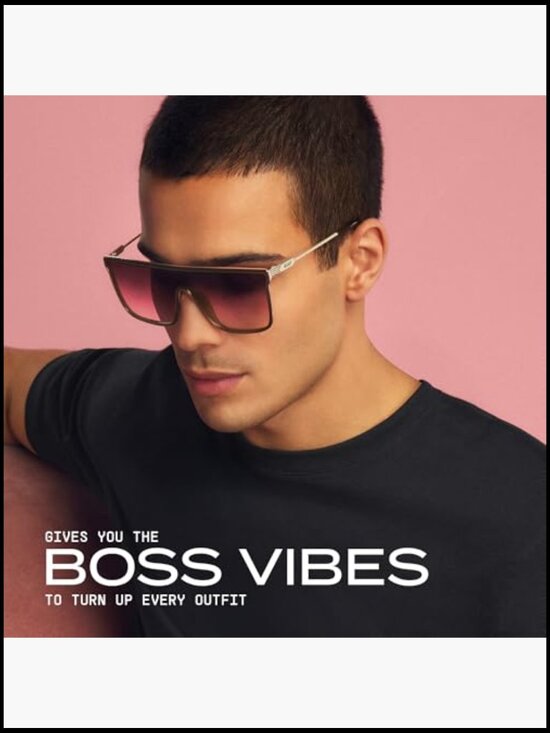 Oversized Shield Sunglasses with UV-Protected Lenses for Daily Use main image 4